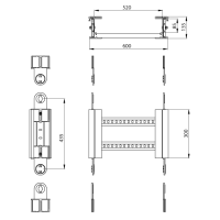 Unex Gelenkbogen vertikal 135x600 aus U23X