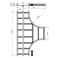 Unex T-Stück 85x600 R600 aus U23X