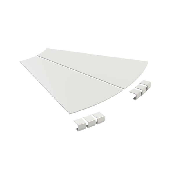 Unex Abdeckung Bogen 45° 600 R300 aus U23X