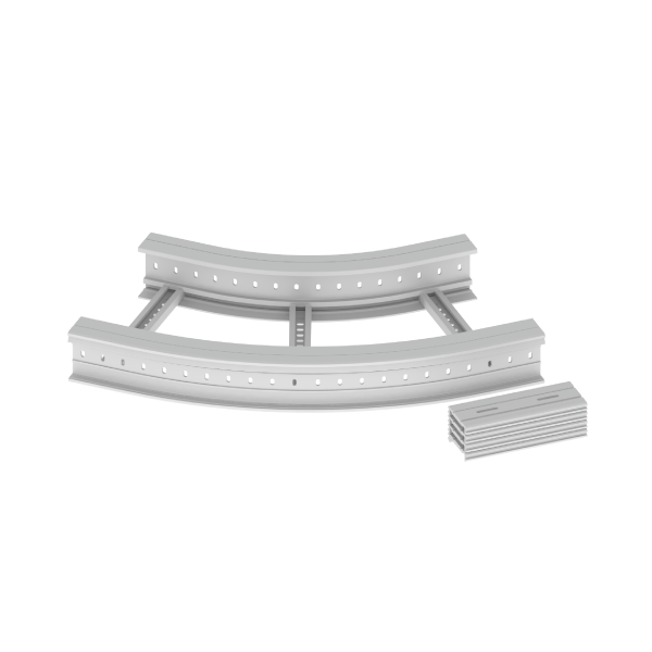 Unex Flachbogen 45° halogenfrei 135x500 R600 aus U48X