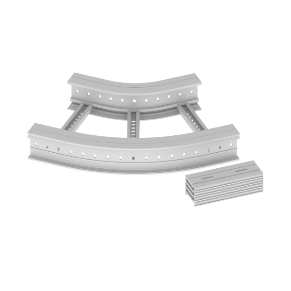 Unex Flachbogen 45° halogenfrei 135x500 R300 aus U48X