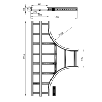 Unex T- UnexAbzweiger halogenfrei 85x500 R600 aus U48X