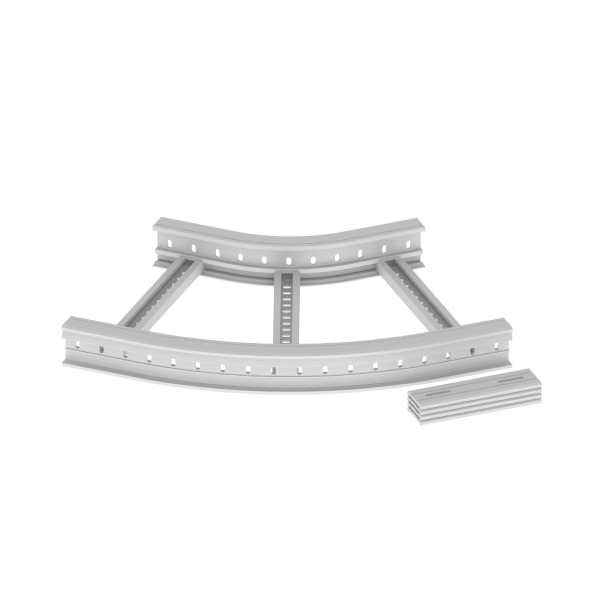 Unex Flachbogen 45° halogenfrei 85x500 R300 aus U48X