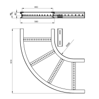 Unex Flachbogen 90° 85x500 R300 aus U23X