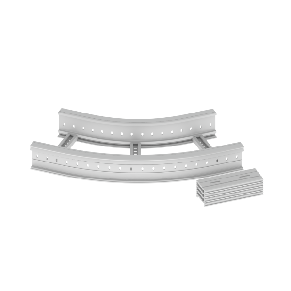 Unex Flachbogen 45° halogenfrei 135x400 R600 aus U48X