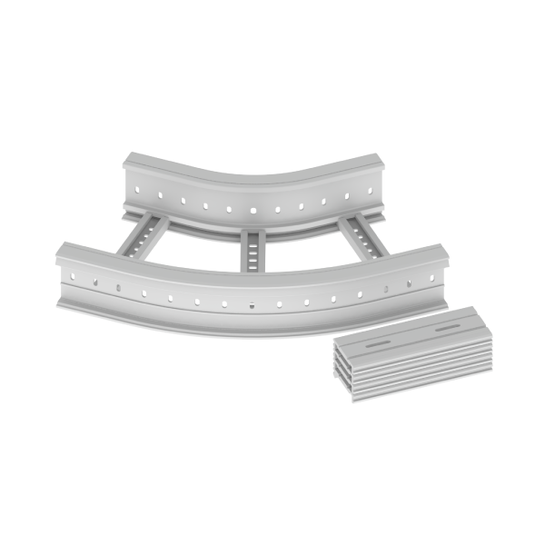 Unex Flachbogen 45° halogenfrei 135x400 R300 aus U48X