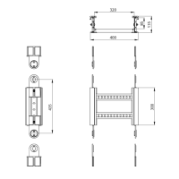 Unex Gelenkbogen vertikal halogenfrei 135x400 aus U48X