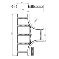 Unex T-Stück 85x400 R300 aus U23X