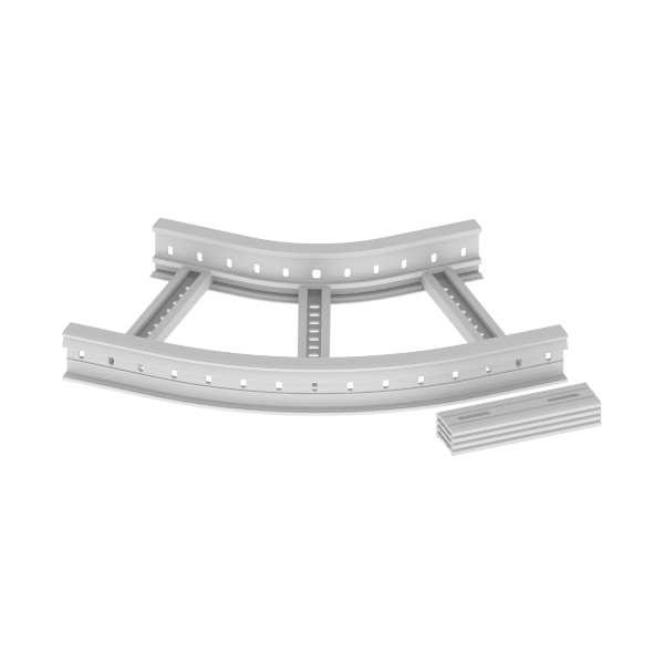 Unex Flachbogen 45° halogenfrei 85x400 R300 aus U48X