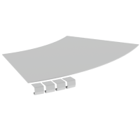 Unex Abdeckung Flachbogen 45º halogenfrei 400...