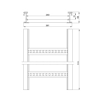 Unex Isolierende Kabelleiter 85x400 aus U23X