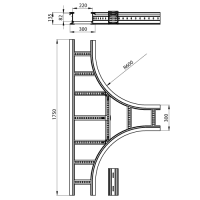 Unex T-Stück 135x300 R600 aus U23X