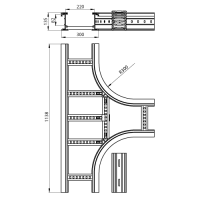 Unex T-Stück 135x300 R300 aus U23X