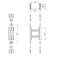 Unex Gelenkbogen vertikal 135x300 aus U23X
