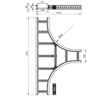Unex T-Stück 85x300 R600 aus U23X