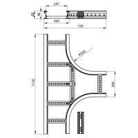 Unex T- UnexAbzweiger halogenfrei 85x300 R300 aus U48X