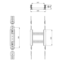 Unex Gelenkbogen vertikal halogenfrei 85x300 aus U48X
