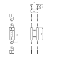 Unex Gelenkbogen vertikal 135x200 aus U23X