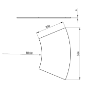 Unex Abdeckung Flachbogen 45º halogenfrei 200...