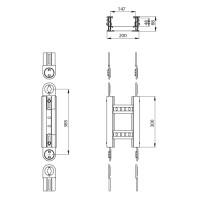 Unex Gelenkbogen vertikal halogenfrei 85x200 aus U48X