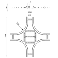Unex Kreuzung 85x200 R300 aus U23X