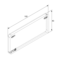 Unex Kennzeichnungsschutz 40x100 mm aus U48X halogenfrei