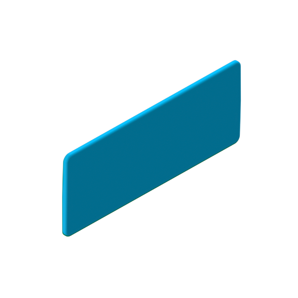 Unex Kennzeichnungsschild 40x100 mm farbe blau aus U48X halogenfrei