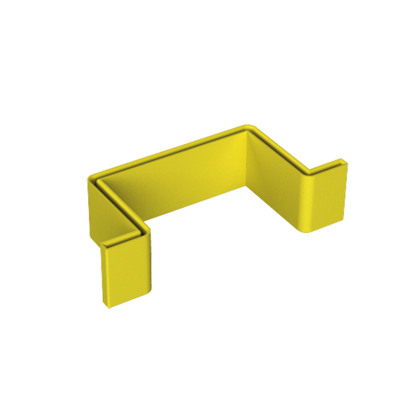 Unex Schutzkappe für Omega-Profil Plastifiziertem PVC gelb