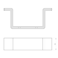 Unex Schutzkappe für Omega-Profil Plastifiziertem...