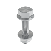 Unex Schraube DIN 6921 mit Muttern M8X35 V4A