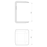 Unex Deckelklemme für IK10 60mm aus U23X