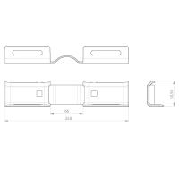 Unex Horizontales Gelenkstück 60 aus U48X