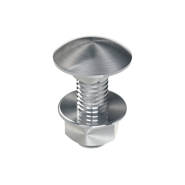 Unex Schrauben DIN 603 M 8x25 Edelstahl AISI 316