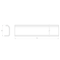 Unex Verstärkte Trennwand 100mm aus U23X