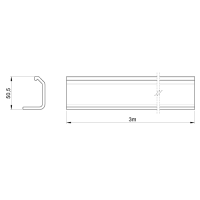 Unex Verstärkte Trennwand 60mm aus U23X