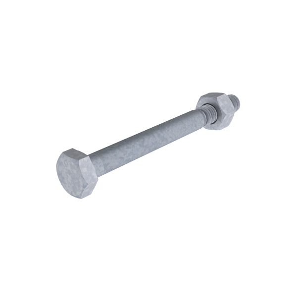 Unex Montagestift DIN 931 M10x100 Verzinkung Klasse 6