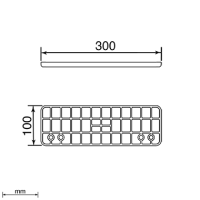 Unex Bodenverbinder 300-400mm aus U23X