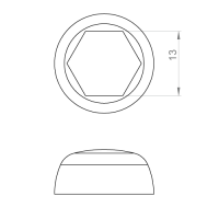 Unex Isolierende Schutzkappe für Schrauben