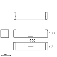 Unex Stoßstellenabdeckung 100x600 aus U48X