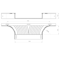 Unex T-Abzweiger 100x500 aus U23X