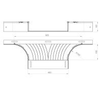 Unex T-Abzweiger 100x400 aus U23X