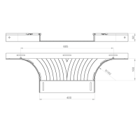 Unex T-Abzweiger 60x400 aus U23X