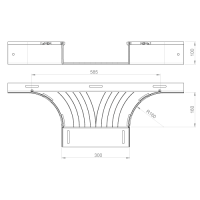 Unex T-Abzweiger 100x300 aus U23X