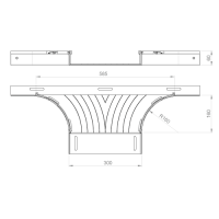 Unex T-Abzweiger 60x300 aus U23X