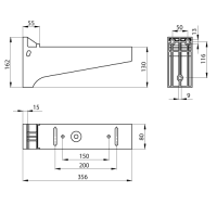 Unex Isolierender Ausleger 100x300 aus U23X