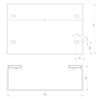 Unex Kabelrinne ungelocht 100x300 aus U23X
