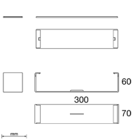 Unex Stoßstellenabdeckung 60x300 aus U48X