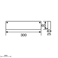Unex Endstück 60x300 aus U48X