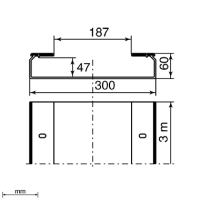 Unex Kabelrinne ungelocht 60x300 aus U48X