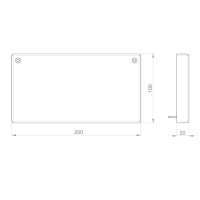 Unex Endstück 100x200 aus U23X